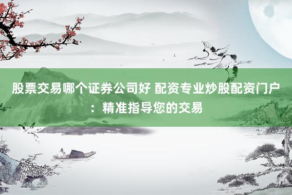 股票交易哪个证券公司好 配资专业炒股配资门户：精准指导您的交