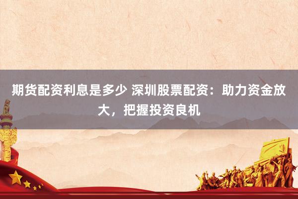 期货配资利息是多少 深圳股票配资：助力资金放大，把握投资良机